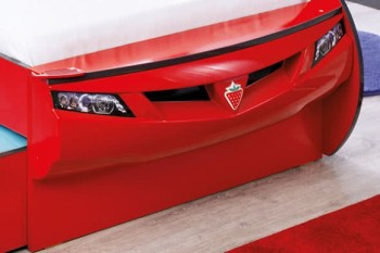 CARBED Кровать-машина Coupe с выдвижной кроватью Red 20.03.1306.00 в Скале - skala.mebel54.com | фото