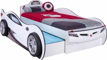 CARBED Кровать-машина Coupe с выдвижной кроватью White 20.03.1310.00 в Скале - skala.mebel54.com | фото