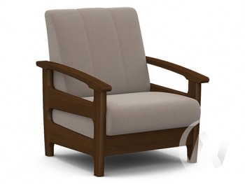 Кресло для отдыха Омега (орех лак/CATANIA COCOA) в Скале - skala.mebel54.com | фото