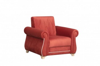 Кресло для отдыха "Порто" (микровелюр Гавайи бордо / микровельвет крем)/осн. в Скале - skala.mebel54.com | фото