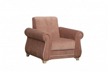 Кресло для отдыха "Порто" (велюр киви корица / микровельвет крем) в Скале - skala.mebel54.com | фото