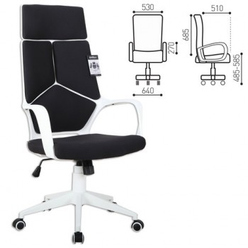 Кресло офисное BRABIX Prime EX-515 (черная ткань) в Скале - skala.mebel54.com | фото
