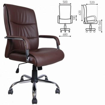 Кресло офисное BRABIX Space EX-508 (коричневый) в Скале - skala.mebel54.com | фото