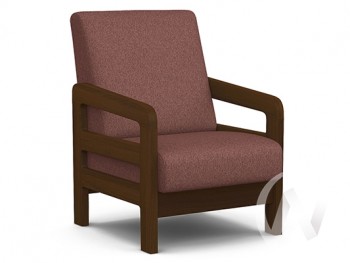 Кресло отдыха Вега-34 (орех лак/UNO BERRY) в Скале - skala.mebel54.com | фото
