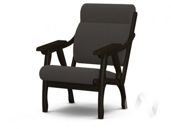 Кресло Вега-10 (венге лак/ULTRA GRAFIT) в Скале - skala.mebel54.com | фото