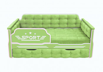 Кровать 180 серии Спорт 1 ящик 81 Фисташка (мягкие боковые накладки) в Скале - skala.mebel54.com | фото