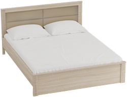 Кровать Элана 1600 с основанием Дуб Сонома в Скале - skala.mebel54.com | фото