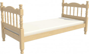 Кровать одинарная Аленка из массива сосны 800*1890 Сосна в Скале - skala.mebel54.com | фото