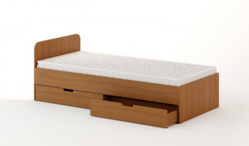 Кровать с ящиками 900 (Бук темный) в Скале - skala.mebel54.com | фото