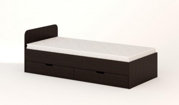 Кровать с ящиками 900 (Венге) в Скале - skala.mebel54.com | фото