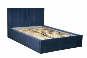 Кровать "Юнона" ш. 1600 (Н=1020мм) (ягуар нэви) в Скале - skala.mebel54.com | фото