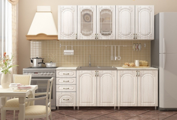 Кухонный гарнитур Лиза-1 (2,0м) (Белый/Сандал) в Скале - skala.mebel54.com | фото