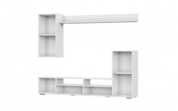 Мебель для гостиной МГС 4 (Белый/Белый глянец) в Скале - skala.mebel54.com | фото