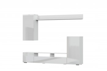 Мебель для гостиной МГС 4 (Белый/Белый глянец) в Скале - skala.mebel54.com | фото
