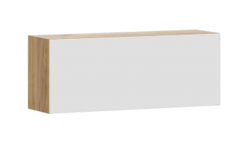 Модульная система "Милан" Шкаф навесной Дуб Золотой/Белый Матовый в Скале - skala.mebel54.com | фото
