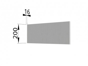 Панель торцевая (для антресоли) АНП Ройс (Графит софт) в Скале - skala.mebel54.com | фото