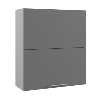 Ройс ПГПМ 800 Шкаф верхний Blum Aventos HF (Графит софт/корпус Серый) в Скале - skala.mebel54.com | фото