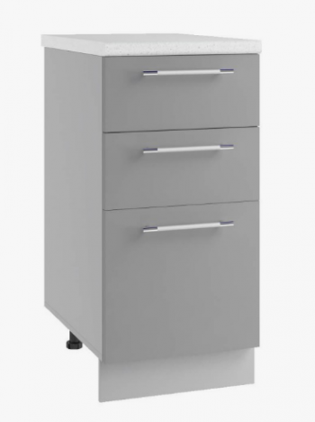 Ройс С2Я 600 Шкаф нижний с ящиком (Графит софт/корпус Серый) в Скале - skala.mebel54.com | фото