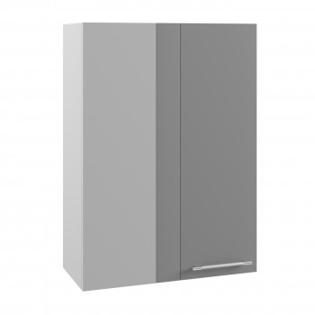 Ройс ВПУ 650 Шкаф верхний угловой высокий (Графит софт/корпус Серый) в Скале - skala.mebel54.com | фото