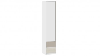 Шкаф для белья комбинированный «Сканди» Дуб Гарден/Белый/Глиняный серый в Скале - skala.mebel54.com | фото