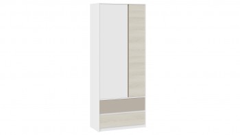 Шкаф для одежды комбинированный «Сканди» Дуб Гарден/Белый/Глиняный серый в Скале - skala.mebel54.com | фото