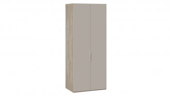 Шкаф для одежды с 2 глухими дверями «Эмбер» Баттл Рок/Серый глянец в Скале - skala.mebel54.com | фото