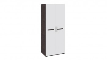 Шкаф для одежды с 2-мя дверями «Фьюжн» Белый глянец/Венге Линум в Скале - skala.mebel54.com | фото