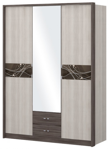 Шкаф трехстворчаты с зеркалом Шк68.1 Николь в Скале - skala.mebel54.com | фото