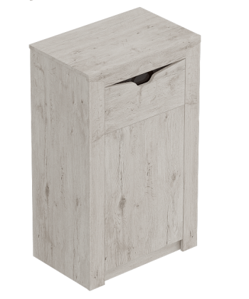 Тумба с дверцей и ящиком Соренто Дуб бонифаций/Кофе структурный матовый в Скале - skala.mebel54.com | фото