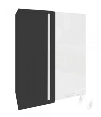 Угловой шкаф Валерия-М ШВУ 699 (Белый металлик/Венге/верхний/высокий) в Скале - skala.mebel54.com | фото